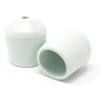 100 Pack Chair Leg Caps For Party Rental Style Plastic Folding Chairs, Fits 3/4 Inch Dia. Frame, Protect Floors White
