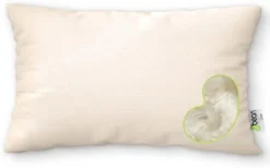Bean Products Travel/Toddler Organic Kapok Pillow + Natural Org Case - 13" X 18" - Organic Cotton Zippered Shell - Made In USA -Amazon Basics Furniture Shop 21TJaunceL. AC
