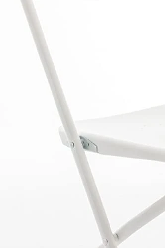 BTEXPERT White Plastic Folding Steel Frame Commercial High Capacity Event Chair Lightweight Wedding Party, Set Of 1 5 BTEXPERT White Plastic Folding Steel Frame Commercial High Capacity Event Chair Lightweight Wedding Party, Set Of 1 - Image 5