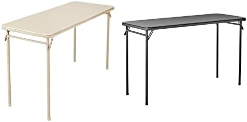 Cosco Folding Serving Table, 20" X 48", Antique Linen 8 Cosco Folding Serving Table, 20" X 48", Antique Linen - Image 8