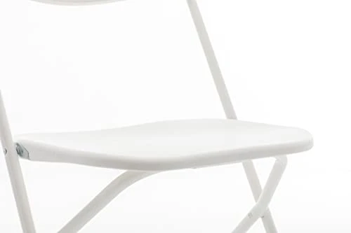 BTEXPERT White Plastic Folding Steel Frame Commercial High Capacity Event Chair Lightweight Wedding Party, Set Of 1 6 BTEXPERT White Plastic Folding Steel Frame Commercial High Capacity Event Chair Lightweight Wedding Party, Set Of 1 - Image 6