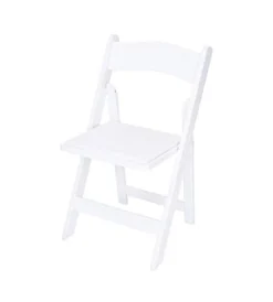 Rhino Series Wood Folding Chair (4 Pack) - Garden & Indoor/Outdoor Use - Perfect For Events, Weddings And Party Rentals - Durable, Storable, And Lightweight (White)