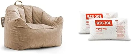 Big Joe Hug Bean Bag Chair, Gray Hyde, 3ft & Milano Bean Bag Chair, Gray Plush, 2.5ft 9 Big Joe Hug Bean Bag Chair, Gray Hyde, 3ft & Milano Bean Bag Chair, Gray Plush, 2.5ft - Image 9