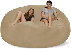 Chill Sack Bean Bag Chair: Giant 8' Memory Foam Furniture Bean Bag - Big Sofa With Soft Micro Fiber Cover - Charcoal -Amazon Basics Furniture Shop 310C4dpgVtL. AC