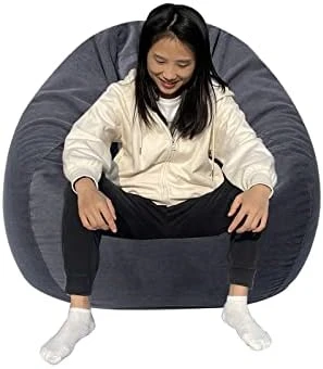 Lkminclafr Large 35" Corduroy Lazy Bean Storage Bag For Living Room(No Filler)(Pink, Large) 5 Lkminclafr Large 35" Corduroy Lazy Bean Storage Bag For Living Room(No Filler)(Pink, Large) - Image 5