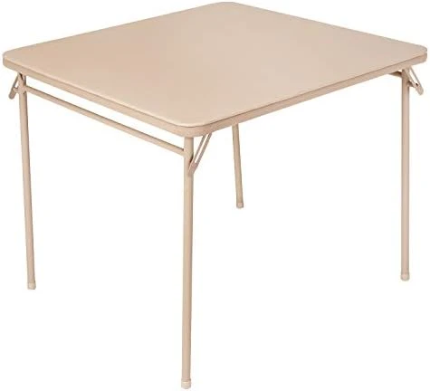 CoscoProducts 14696ANT1E Vinyl Top Folding Table, 1-Pack, Antique Linen 5 CoscoProducts 14696ANT1E Vinyl Top Folding Table, 1-Pack, Antique Linen - Image 5