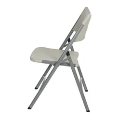 OEF Furnishings (4 Pack Heavy Duty Indoor/Outdoor Plastic Folding Chair, Light Grey -Amazon Basics Furniture Shop 312h0BR1LyL