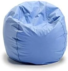 Child Bean Bag Chairs By Better American Products - Kid Sized Baseball Style Vinyl Bean Bag Chairs Perfect For Game Rooms And More {Blue} 9 Child Bean Bag Chairs By Better American Products - Kid Sized Baseball Style Vinyl Bean Bag Chairs Perfect For Game Rooms And More {Blue} - Image 9