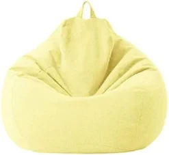 Classic Sofa Chairs Lazy Lounger Bean Bag Cover For Home Garden Lounge Living Room (Red, 100 * 120cm) -Amazon Basics Furniture Shop 313Om1HREDL. AC