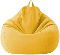 Classic Sofa Chairs Lazy Lounger Bean Bag Cover For Home Garden Lounge Living Room (Red, 100 * 120cm) -Amazon Basics Furniture Shop 313u29u48ML. AC