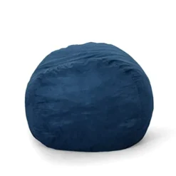 Great Deal Furniture Haley 6 Ft Faux Suede Microfiber Bean Bag (Blue) -Amazon Basics Furniture Shop 3140aMwe8bL