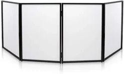 DJ Booth Foldable Cover Screen - Portable Event Facade Front Board Video Light Projector (White) & Lifetime Height Adjustable Craft Camping And Utility Folding Table, 4 Foot, 4'/48 X 24, White Granite -Amazon Basics Furniture Shop 314UrnEa4KL. AC