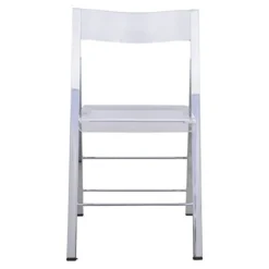 LeisureMod Milden Modern Acrylic Folding Chairs (Clear) -Amazon Basics Furniture Shop 315uRluDWAL