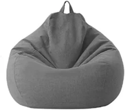 Bean Bag Chair Cover For Kids And Adults, Sturdy Zipper Beanbag Case, Sack Bean Bag, Zipper Storage Beanbag (No Filler) For Organizing Children Plush Toys Lazy Sofa Chairs (Purple, S) -Amazon Basics Furniture Shop 316Lw7lZDzL. AC