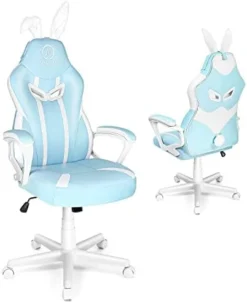 JOYFLY Gaming Chair, Gamer Chair For Adults Teens Silla Gamer Computer Chair Racing Ergonomic PC Office Chair （Blue） -Amazon Basics Furniture Shop 3194rzru11L. AC