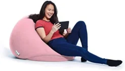 Yogibo Pod X Small Bean Bag For Teens, Adults, Plush, Soft, Single Beanbag Chair, Measures 3'x3', Turquoise -Amazon Basics Furniture Shop 31A8blcaDL. AC