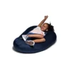 Jaxx Nimbus Spandex Bean Bag Chair Furniture For Kids Rooms, Playrooms, And More, Small, Navy