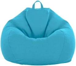 WAQIA Stuffed Animal Storage Bean Bag Chair Cover (No Filler) - Stuffable Zipper Beanbag Cover-Cotton Linen Memory Foam Beanbag Replacement Cover For Adults And Kids Without Filling -Amazon Basics Furniture Shop 31AqCZxNuVL. AC