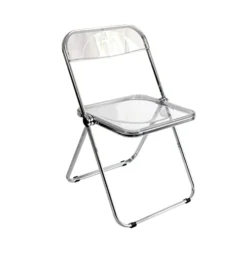 Inspirer Studio Contemporary Bauhaus Style Transparent Folding Chair (Clear)