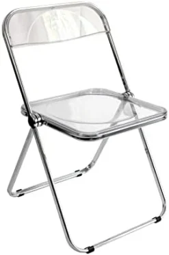 Inspirer Studio Contemporary Bauhaus Style Transparent Folding Chair (Clear) -Amazon Basics Furniture Shop 31Bq92hwZkL. AC
