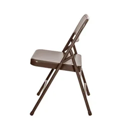 OEF Furnishings Triple Brace Steel Folding Chair, Brown -Amazon Basics Furniture Shop 31BxG8WSAbL