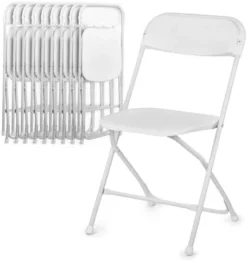 Magshion Plastic Folding Chair Set Of 10 Comfortable Outdoor Indoor Event Chair Lightweight Folding Chair 250LB Capacity White 15 Magshion Plastic Folding Chair Set Of 10 Comfortable Outdoor Indoor Event Chair Lightweight Folding Chair 250LB Capacity White -Amazon Basics Furniture Shop 31CGtezw4L. AC