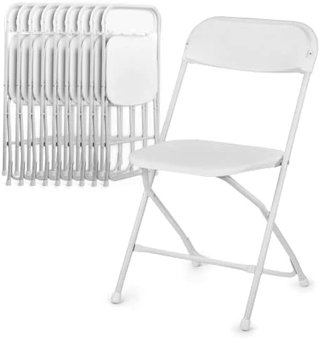 Magshion Plastic Folding Chair Set Of 10 Comfortable Outdoor Indoor Event Chair Lightweight Folding Chair 250LB Capacity White 8 Magshion Plastic Folding Chair Set Of 10 Comfortable Outdoor Indoor Event Chair Lightweight Folding Chair 250LB Capacity White - Image 8