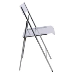 LeisureMod Milden Modern Acrylic Folding Chairs (Clear) -Amazon Basics Furniture Shop 31CUW5q10ZL