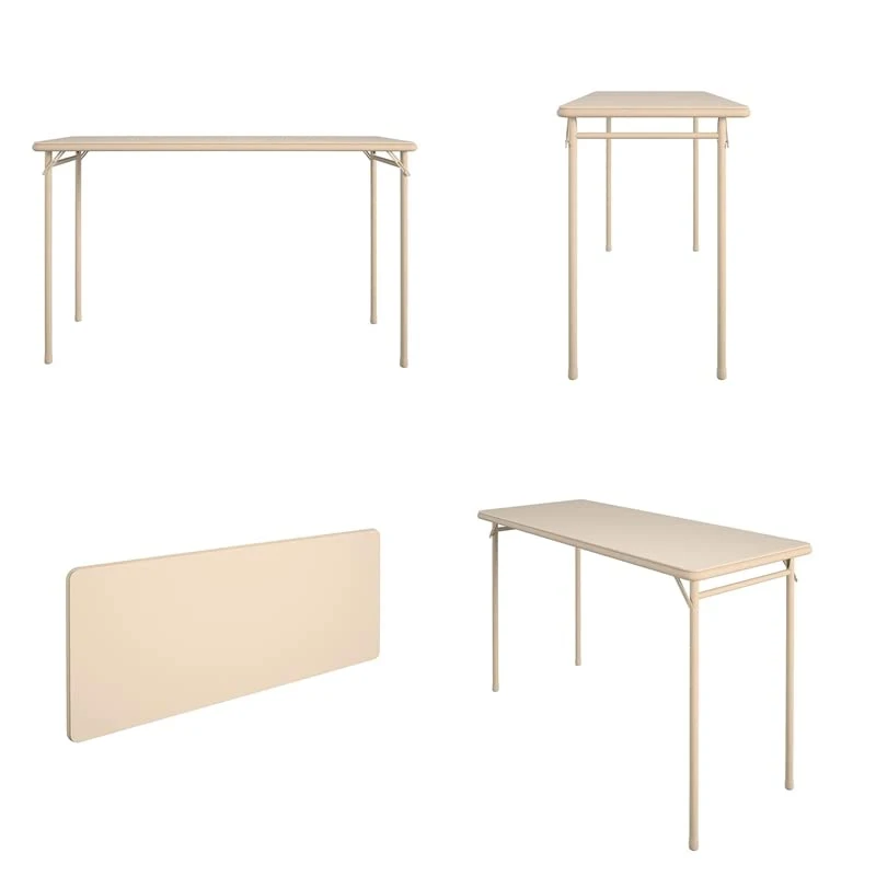 Cosco Folding Serving Table, 20" X 48", Antique Linen 6 Cosco Folding Serving Table, 20" X 48", Antique Linen - Image 6