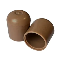 1” Beige Folding Chair Leg Caps (12 Pack) - Heavy Duty Nylon Chair End Caps, Non-Marring Round Hardwood Floor Protectors, Compatible Replacement Plugs For Metal And Padded Folding Chairs Tips (Beige)