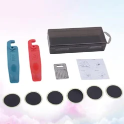 CLISPEED Tool Box Set Tool Box Set Rapair Multi-Function Kit Cycling Lever Tyre Patch Changing Bike Re Tool Tools Ra For Mountain Rasp Home Tire Black Shop Patch Kit Patch Kit -Amazon Basics Furniture Shop 31FzwA1SgCL