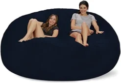 Chill Sack Bean Bag Chair: Giant 8' Memory Foam Furniture Bean Bag - Big Sofa With Soft Micro Fiber Cover - Charcoal -Amazon Basics Furniture Shop 31GQa7cOZGL. AC