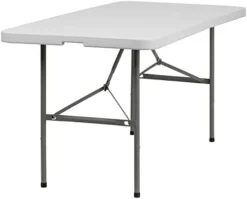 Flash Furniture Elon 6-Foot Granite White Plastic Folding Training Table -Amazon Basics Furniture Shop 31GuRm1 KmL. AC
