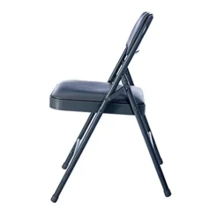 OEF Furnishings (4 Pack Premium Vinyl Padded Folding Chair, Blue -Amazon Basics Furniture Shop 31HBdAIObDL