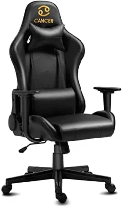 High-Back Swivel Gaming Chair Recliner With Lumbar Support And Headrest, Height Adjustable Ergonomic Office Desk Chair, Blue White 25 High-Back Swivel Gaming Chair Recliner With Lumbar Support And Headrest, Height Adjustable Ergonomic Office Desk Chair, Blue White -Amazon Basics Furniture Shop 31HrKWjMrL. AC