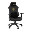 AndaSeat Phantom 3 Series Premium Office Gaming Chair,Faux Leather, Black (Gold Logo) 20.4in Seat Depth…