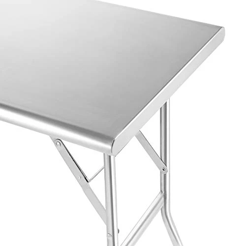 GRIDMANN Stainless Steel Folding Table 48 X 24 Inch, NSF Kitchen Prep & Work Table 2 GRIDMANN Stainless Steel Folding Table 48 X 24 Inch, NSF Kitchen Prep & Work Table - Image 2