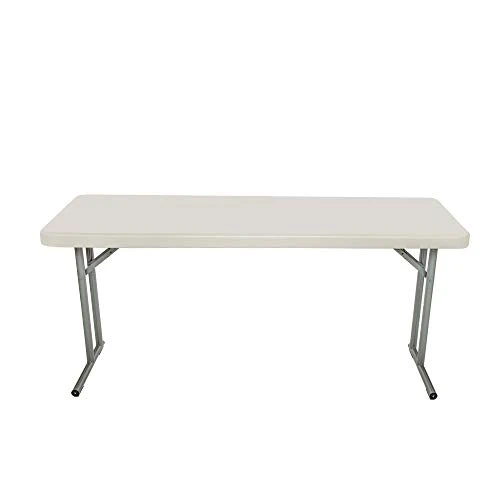 OEF Furnishings 5 Foot Heavy Duty Seminar Folding Table, 18" X 60", Light Grey 4 OEF Furnishings 5 Foot Heavy Duty Seminar Folding Table, 18" X 60", Light Grey - Image 4