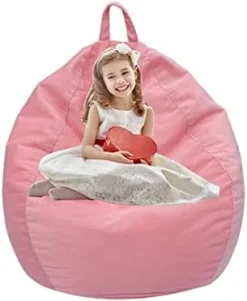 Lkminclafr Large 35" Corduroy Lazy Bean Storage Bag For Living Room(No Filler)(Pink, Large) 12 Lkminclafr Large 35" Corduroy Lazy Bean Storage Bag For Living Room(No Filler)(Pink, Large) -Amazon Basics Furniture Shop 31KkZnp5EnL. AC