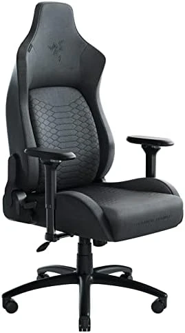 Razer Iskur XL Fabric Gaming Chair: Ergonomic Lumbar Support System - Ultra-Soft, Spill-Resistant Fabric Foam Cushions - 4D Armrests - Engineered To Carry- Foam Head Cushion - Dark Gray 6 Razer Iskur XL Fabric Gaming Chair: Ergonomic Lumbar Support System - Ultra-Soft, Spill-Resistant Fabric Foam Cushions - 4D Armrests - Engineered To Carry- Foam Head Cushion - Dark Gray - Image 6