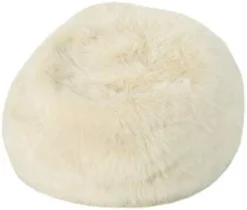 Christopher Knight Home Glendon Modern 3 Foot Faux Fur Bean Bag Cover (Only Skin), Black And White -Amazon Basics Furniture Shop 31M9jEKAIL. AC 1
