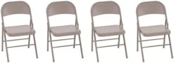 Cosco Black, Steel Folding Chair, 4 Pack -Amazon Basics Furniture Shop 31NC2QhzIWL. AC