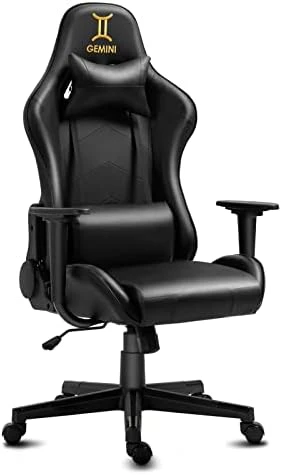 High-Back Swivel Gaming Chair Recliner With Lumbar Support And Headrest, Height Adjustable Ergonomic Office Desk Chair, Blue White 13 High-Back Swivel Gaming Chair Recliner With Lumbar Support And Headrest, Height Adjustable Ergonomic Office Desk Chair, Blue White - Image 13