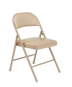 Commercialine® Vinyl Padded Steel Folding Chair, Grey (Pack Of 4) -Amazon Basics Furniture Shop 31NV8L FatL