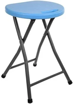 Mintra Home Folding Stools - 18.5in Height, Metal, Heavy Duty (1 Pack, Aqua Green) 18 Mintra Home Folding Stools - 18.5in Height, Metal, Heavy Duty (1 Pack, Aqua Green) -Amazon Basics Furniture Shop 31Ngxx7s3mL. AC