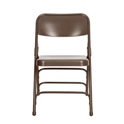 OEF Furnishings Triple Brace Steel Folding Chair, Brown -Amazon Basics Furniture Shop 31NpeFlfeWL