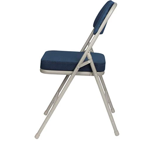 OEF Furnishings (2 Pack Fabric Upholstered 2" Cushion Folding Chair, Blue 6 OEF Furnishings (2 Pack Fabric Upholstered 2" Cushion Folding Chair, Blue - Image 6