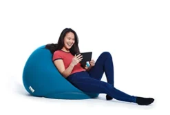 Yogibo Pod X Small Bean Bag For Teens, Adults, Plush, Soft, Single Beanbag Chair, Measures 3'x3', Turquoise