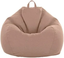 WAQIA Stuffed Animal Storage Bean Bag Chair Cover (No Filler) - Stuffable Zipper Beanbag Cover-Cotton Linen Memory Foam Beanbag Replacement Cover For Adults And Kids Without Filling -Amazon Basics Furniture Shop 31POlhqHvL. AC