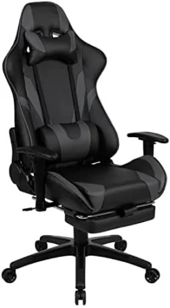 Flash Furniture X10 Gaming , Racing Office Ergonomic Computer PC Adjustable Swivel Chair With Flip-up Arms, Black LeatherSoft -Amazon Basics Furniture Shop 31PRQvh84kL. AC